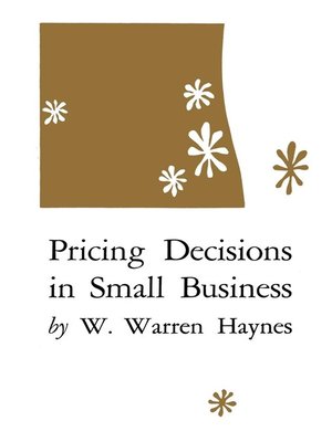 cover image of Pricing Decisions in Small Business